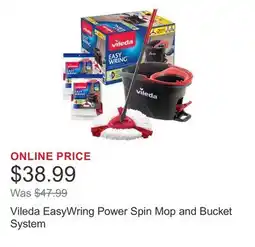 Costco Vileda EasyWring Power Spin Mop and Bucket System offer