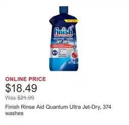 Costco Finish Rinse Aid Quantum Ultra Jet-Dry, 374 washes offer