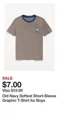 Old Navy Old Navy Softest Short-Sleeve Graphic T-Shirt for Boys offer