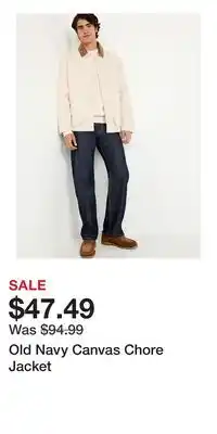 Old Navy Old Navy Canvas Chore Jacket offer