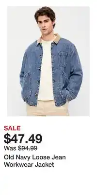 Old Navy Old Navy Loose Jean Workwear Jacket offer