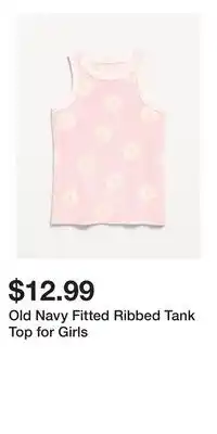 Old Navy Old Navy Fitted Ribbed Tank Top for Girls offer