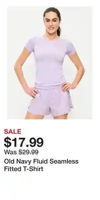 Old Navy Old Navy Fluid Seamless Fitted T-Shirt offer