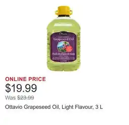 Costco Ottavio Grapeseed Oil, Light Flavour offer