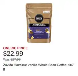 Costco Zavida Hazelnut Vanilla Whole Bean Coffee offer