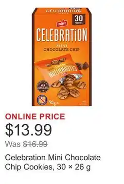Costco Celebration Mini Chocolate Chip Cookies, 30 × offer