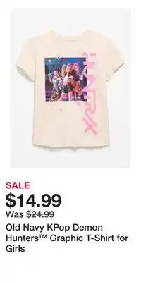 Old Navy Old Navy KPop Demon Hunters Graphic T-Shirt for Girls offer