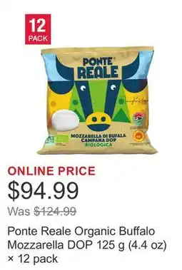 Costco Ponte Reale Organic Buffalo Mozzarella DOP 125 g (4.4 oz) × offer