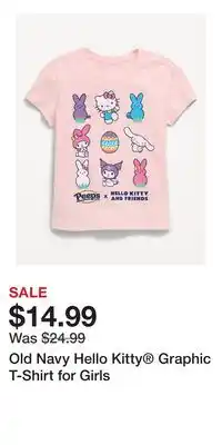 Old Navy Old Navy Hello Kitty Graphic T-Shirt for Girls offer