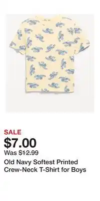 Old Navy Old Navy Softest Printed Crew-Neck T-Shirt for Boys offer