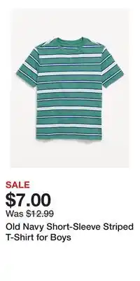 Old Navy Old Navy Short-Sleeve Striped T-Shirt for Boys offer
