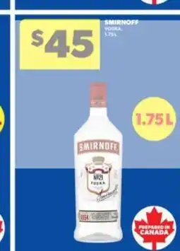 Real Canadian Liquorstore Smirnoff Vodka offer