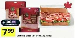 IGA Grimm's sliced deli meats offer