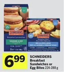IGA Schneiders breakfast sandwiches or egg bites offer