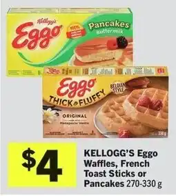 IGA Kellogg's eggo waffles, french toast sticks or pancakes offer