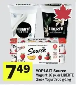 IGA Yoplait source yogurt offer