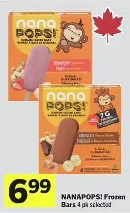 IGA NANAPOPS! Frozen Bars offer