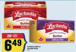 Marché Adonis Lactantia salted or unsalted butter offer