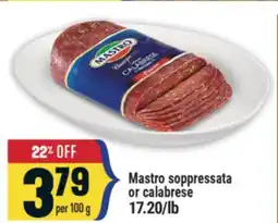 Marché Adonis Mastro soppressata or calabrese offer