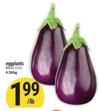 Marché Adonis eggplants offer