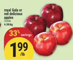 Marché Adonis royal Gala or red delicious apples offer