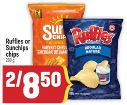 Marché Adonis Ruffles or Sunchips chips offer