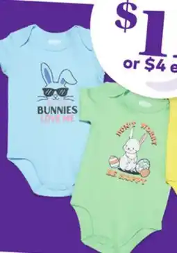 Giant Tiger Infant onesie offer