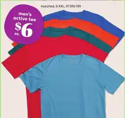 Giant Tiger men's active tee offer