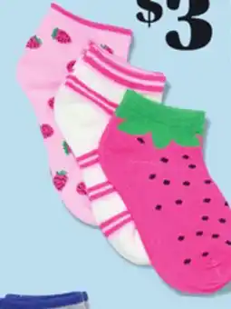 Giant Tiger Girls or Boys Mid Crew or Ankle Socks offer