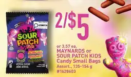 Giant Tiger MAYNARDS or SOUR PATCH KIDS Candy Small Bags offer