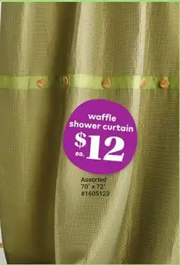 Giant Tiger waffle shower curtain offer