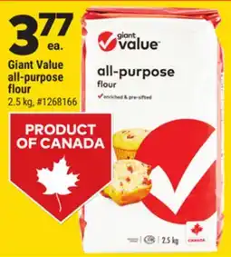 Giant Tiger Giant Value all-purpose flour offer