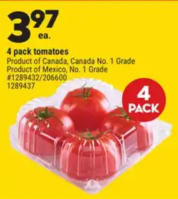 Giant Tiger 4 pack tomatoes offer