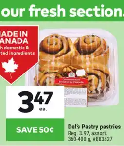 Giant Tiger Del's Pastry Pastries offer