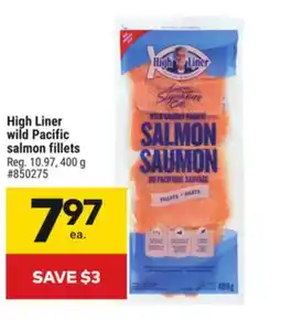Giant Tiger High Liner wild Pacific salmon fillets offer