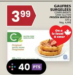 Rachelle-Bery Grocery COMPLIMENTS GLUTEN FROZEN WAFFLES offer