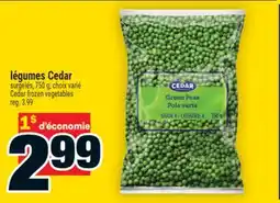 Super C Légumes Cedar | Cedar frozen vegetables offer