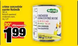 Super C crème concentrée sucrée Nutimilk | Nutimilk sweetened offer