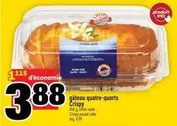 Super C gâteau quatre-quarts Crispy | Crispy pound cake offer