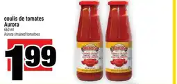 Super C coulis de tomates | Aurora strained tomatoes offer