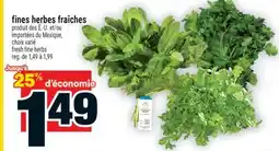 Super C fines herbes fraîches | fresh fine herbs offer
