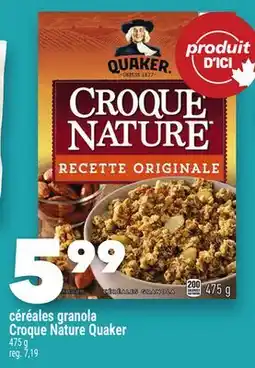 Marche Ami Céréales granola CroqueNature Quaker offer