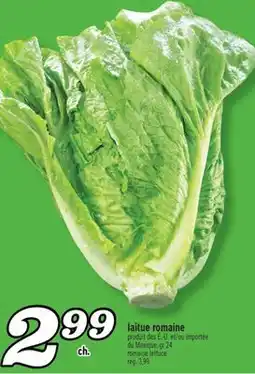 Marché Richelieu LAITUE ROMAINE | ROMAINE LETTUCE offer