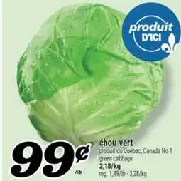 Marché Richelieu CHOU VERT | GREEN CABBAGE offer