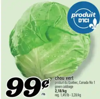 Marché Richelieu CHOU VERT | GREEN CABBAGE offer