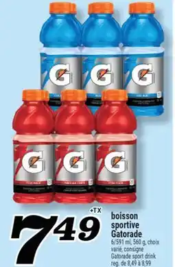 Marché Richelieu BOISSON SPORTIVE GATORADE | GATORADE SPORT DRINK offer