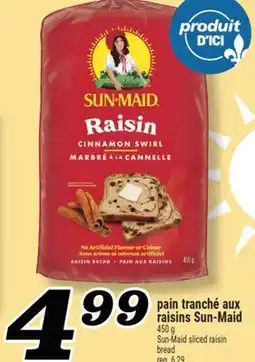 Marché Richelieu PAIN TRANCHÉ AUX RAISINS SUN‑MAID | SUN-MAID SLICED RAISIN BREAD offer