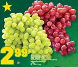 Marché Richelieu RAISINS ROUGES OU VERTS SANS PÉPINS | SEEDLESS RED OR GREEN GRAPES offer