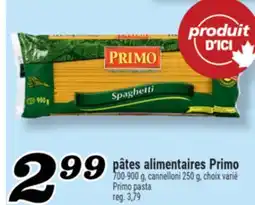 Marché Richelieu PÂTES ALIMENTAIRES PRIMO | PRIMO PASTA offer