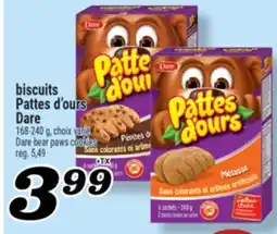 Marché Richelieu BISCUITS PATTES D'OURS DARE | DARE BEAR PAWS COOKIES offer